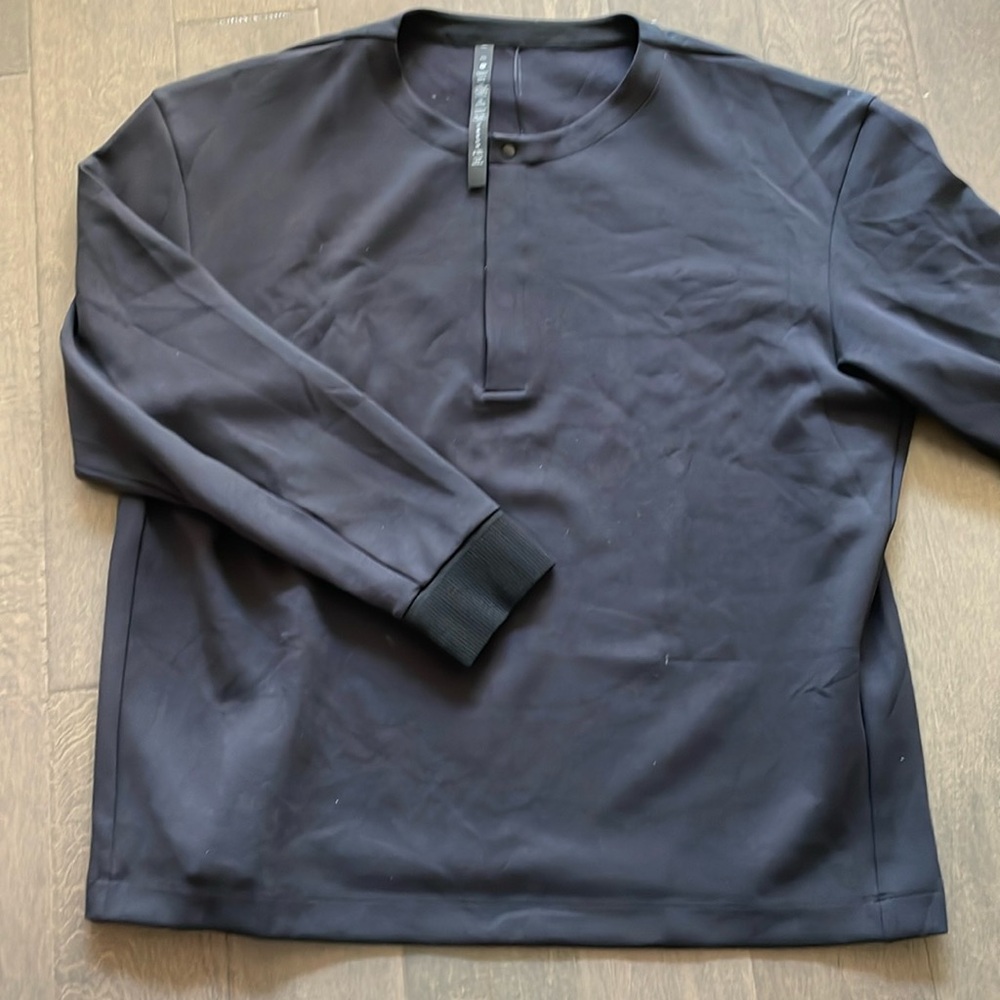 Lululemon Softstream Oversized Long Sleeve Henley Black XXL